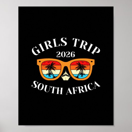 Mädchen Reise 2026 Südafrika Frühlingsferien 2026 Poster (Vorne)