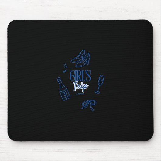 Mädchen Reise Ghana Wochenendurlaub Mousepad (Vorne)