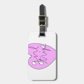 Mädchen-Reise-Kleid u. Zusätze Gepäckanhänger (Vorderseite vertikal)