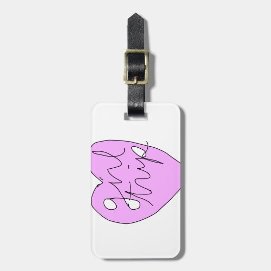 Mädchen-Reise-Kleid u. Zusätze Gepäckanhänger (Vorderseite vertikal)