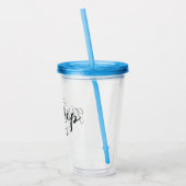 Mädchen reisen billiger als Therapieferien Acryltrinkbecher (Links)