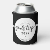 Mädchen reisen billiger als Therapieferien Dosenkühler (Kanne Rückseite)