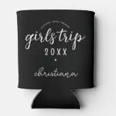 Mädchen reisen billiger als Therapieferien Dosenkühler (Rückseite)