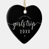 Mädchen reisen billiger als Therapieferien Keramik Ornament (Rechts)