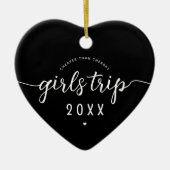 Mädchen reisen billiger als Therapieferien Keramik Ornament (Vorne)