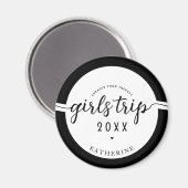 Mädchen reisen billiger als Therapieferien Magnet (Vorderseite/Rückseite)