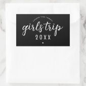 Mädchen reisen billiger als Therapieferien Rechteckiger Aufkleber (Tasche)