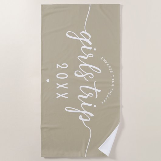 Mädchen reisen billiger als Therapieferien Strandtuch (Vorderseite)