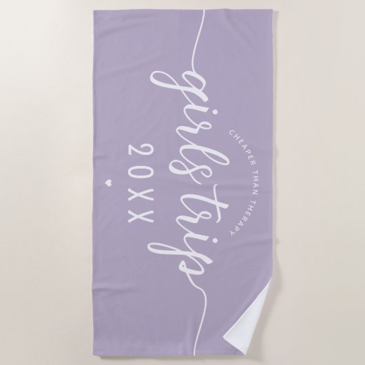 Mädchen reisen billiger als Therapieferien Strandtuch (Vorderseite)