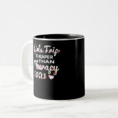 Mädchen reisen billiger zweifarbige tasse (Vorderseite Links)