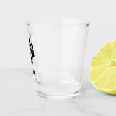 Mädchen reisen mit Krone, Jahr und Sternen Schnapsglas (Rechts)