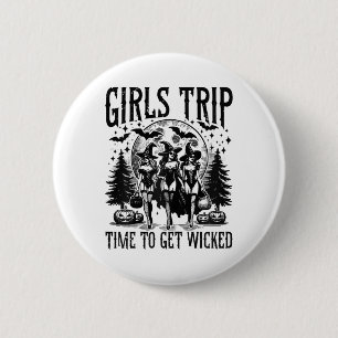 Mädchen reisen Salem Time zu schlechten Ghouls Hal Button