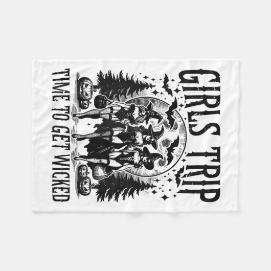 Mädchen reisen Salem Time zu schlechten Ghouls Hal Fleecedecke (Vorderseite (Horizontal))