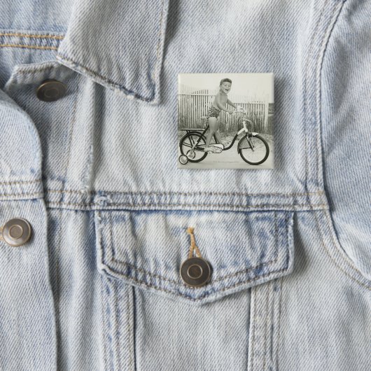 Mädchen-Reitfahrrad Button (Beispiel)