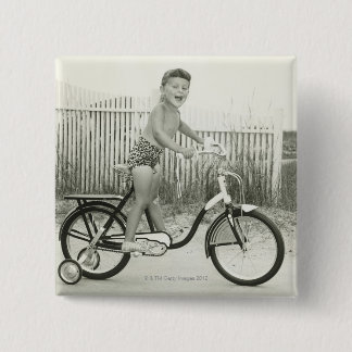 Mädchen-Reitfahrrad Button
