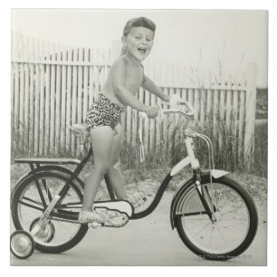 Mädchen-Reitfahrrad Fliese