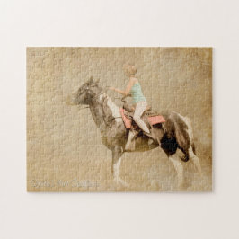 Mädchen-Reitpferd Puzzle