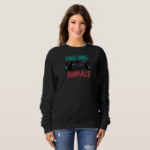 Mädchen Rettend Tiere retten Hunde Sweatshirt (Vorne ganz)