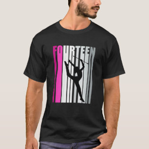 Mädchen Rhythmische Gymnastik 14. Geburtstag Baton T-Shirt
