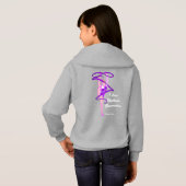 Mädchen-rhythmischer gymnastischer hoodie (Schwarz voll)
