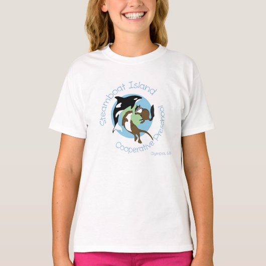 Mädchen Ringer T-Shirt (Vorderseite)