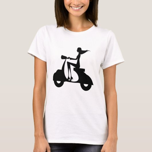 Mädchen-Roller 1 T-Shirt (Vorderseite)