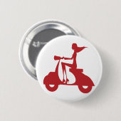 Mädchen Roller rot Button (Vorne & Hinten)