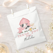 Mädchen Rosa Bauernhof-Tier-Geburtstagsfeier Geschenktütchen (Ausgeschnitten)
