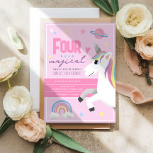 Mädchen Rosa Einhorn Für Immer Magischer 4. Geburt
