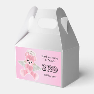 Mädchen Rosa Engel Teddybär 3. Geburtstagsfeier Geschenkschachtel
