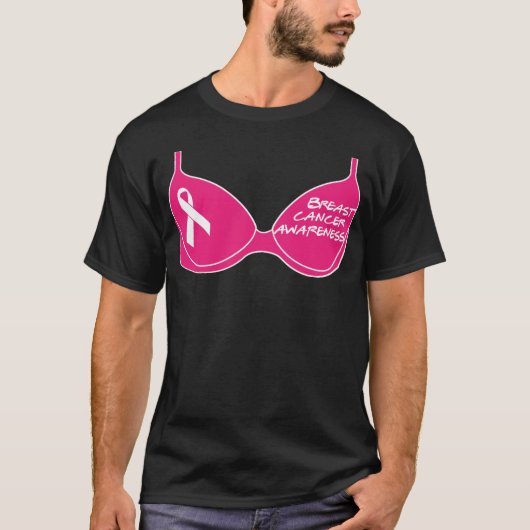 Mädchen rosa Krebserkrankungen Frauen Bra PushUp B T-Shirt (Vorderseite)