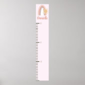 Mädchen rosa Regenbogenwachstumsdiagramm Poster (Vorne)