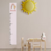 Mädchen rosa Regenbogenwachstumsdiagramm Poster