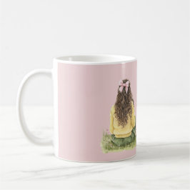 Mädchen Rosa Schleife Jemand liebt dich Kaffeetasse