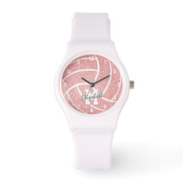 Mädchen rosa Volleyballuhr Armbanduhr