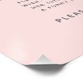 Mädchen Rosa Wald-Hasen-Zeitkapsel-Schild Poster (Ecke)