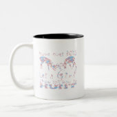 MÄDCHEN-ROTWILD-JÄGER ZWEIFARBIGE TASSE (Links)