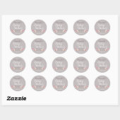 Mädchen Rustic Floral Baby Shower Gefallen Sticker (Blatt)