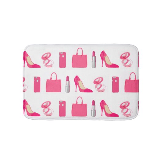 Mädchen Sachen Toilettenteppich Badematte (Vorderseite)