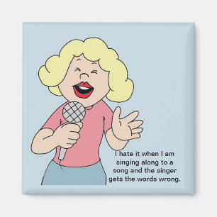 Mädchen-Sänger-Magnet Magnet