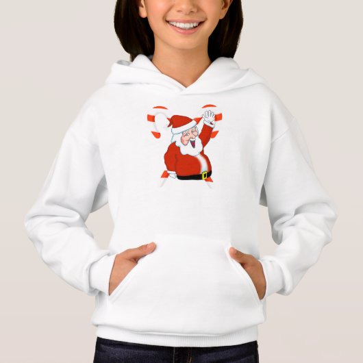 Mädchen Santa Ferien Hoodie (Vorderseite)