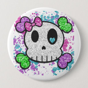 Mädchen-Schädel Pinback knöpft Rucksack-oder Button