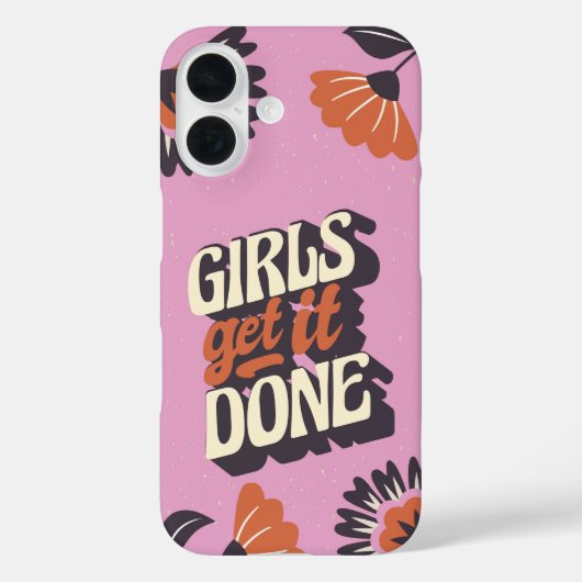 Mädchen schaffen es Case-Mate iPhone hülle (Rückseite)
