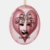 Mädchen-Schauspieler-Maske  Keramik Ornament (Rechts)