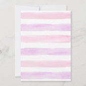 Mädchen schlafen unter dem Geburtstag pink Einladung (Rückseite)