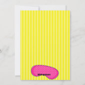 Mädchen-Schlafsack Sleepover-Geburtstags-Einladung Einladung (Rückseite)