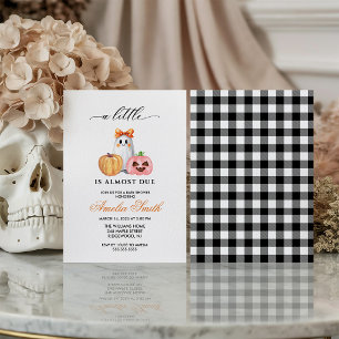Mädchen Schleife Gespenst Halloween Baby Shower Li Einladung