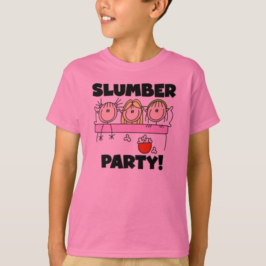 Mädchen-Schlummer-Party T-Shirt (Vorderseite)