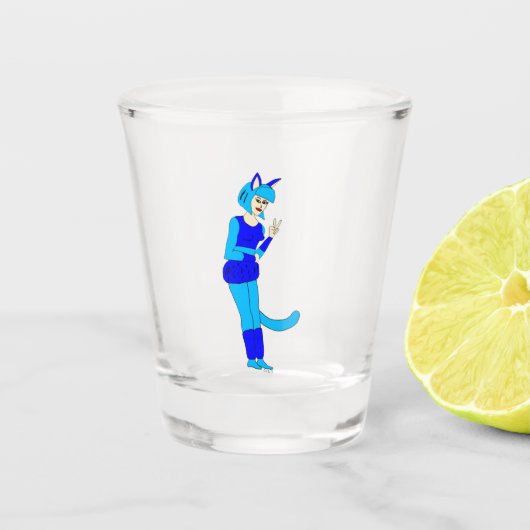 Mädchen Schnapsglas (Vorderseite)