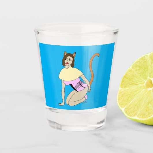 Mädchen Schnapsglas (Vorderseite)
